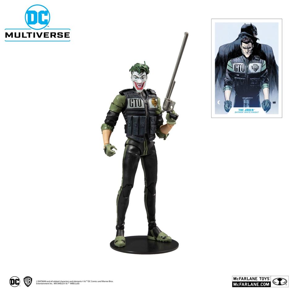 DC Multiverse Batman White Knight 7 Inch Action Figure Joker
