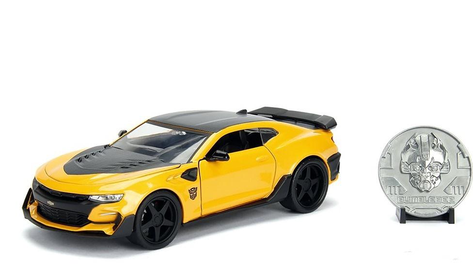 Transformers Last Knight 1 24 Vehicle With Coll Coin Case Bumblebee With Coin Inbox Toys