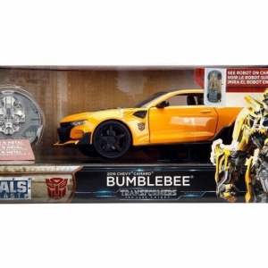 Transformers Last Knight 1:24 Vehicle with Coll. Coin Case Bumblebee with Coin