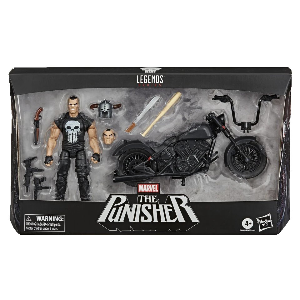 Marvel Legends Series 6-inch The Punisher Action Figure with Motorcyle