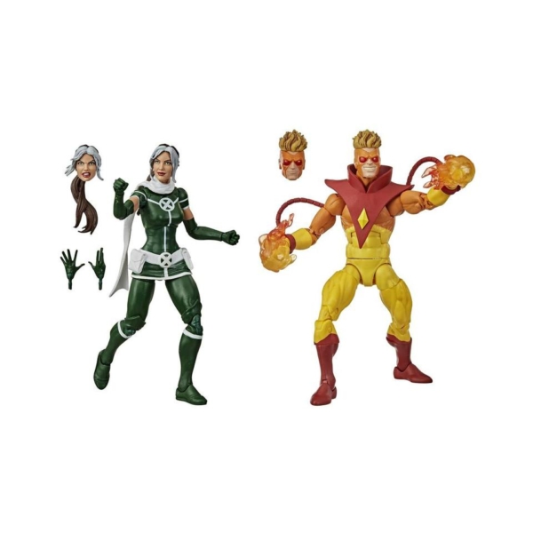 X-Men Marvel Legends Rogue and Pyro 6 Inch Action Figures