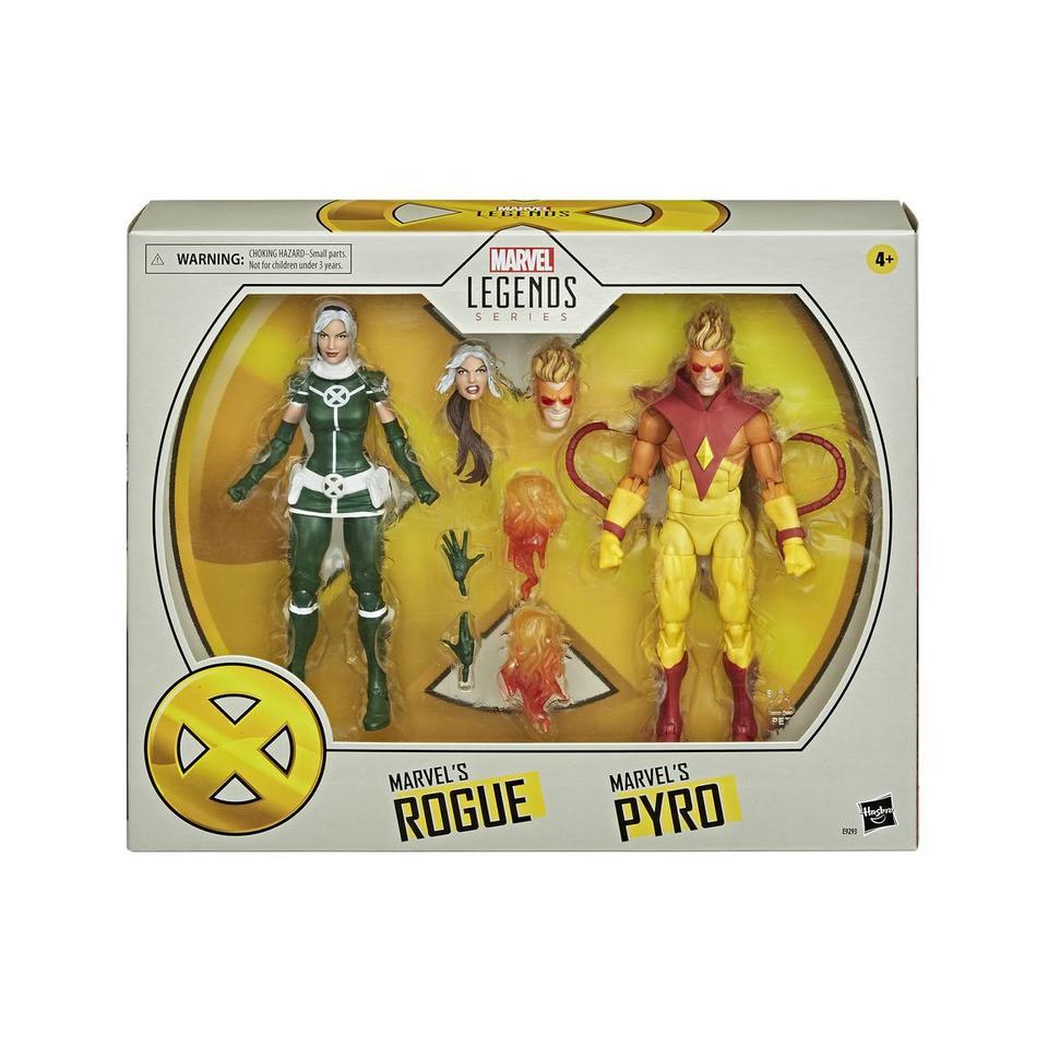 X-Men Marvel Legends Rogue and Pyro 6 Inch Action Figures