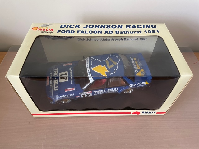 True Blue Falcon XD Dick Johnson/John French Bathurst 1981 Die Cast 1:18  Scale Biante Model Car