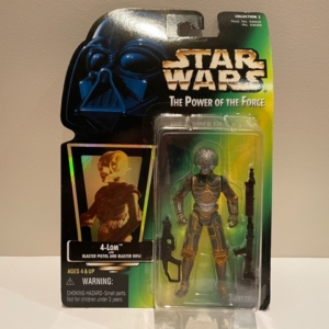 Star Wars Power of the Force (II) 4-LOM with Blaster Pistol and Blaster Rifle