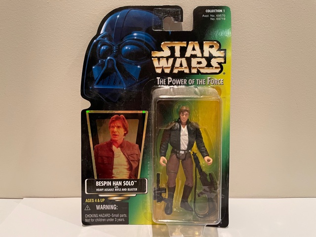 Star Wars Power of the Force (II) Bespin Han Solo with Heavy Assault Rifle and Blaster