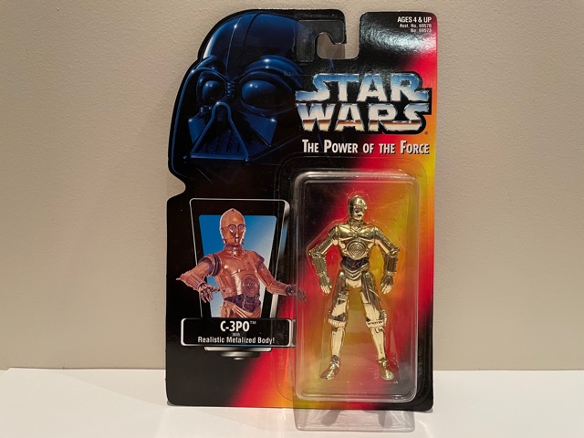 Star Wars Power of the Force (II) C-3PO with Realistic Metalized Body
