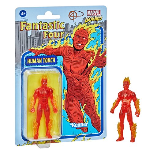 Marvel Legends Retro 375 Collection 3.75 Inch Action Figure Wave 1 Human Torch