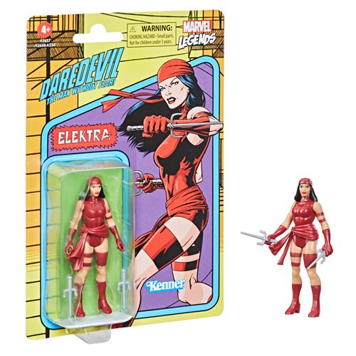 Marvel Legends Retro 375 Collection 3.75 Inch Action Figure Wave 2 Elektra