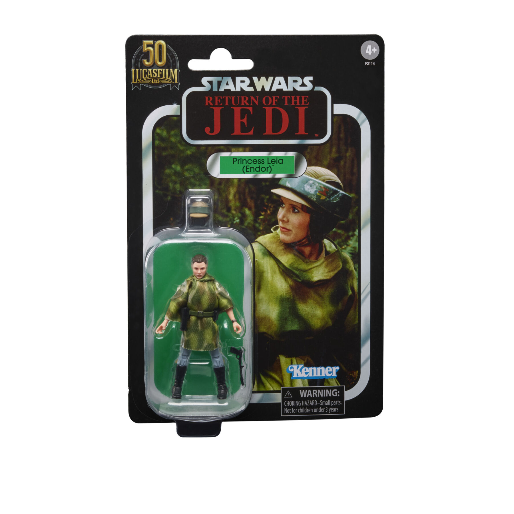 Star Wars The Vintage Collection 3.75 Inch Action Figure Princess Leia (Endor) Return of the Jedi (Creased Cardback)