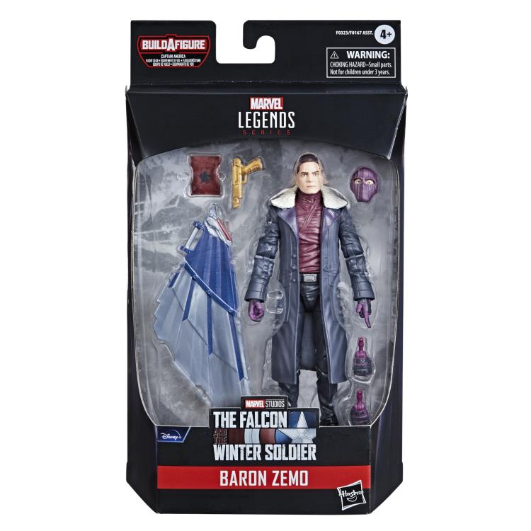 The Falcon and the Winter Soldier Marvel Legends 6 Inch Action Figure Baron Zemo (Captain America Gear BAF)