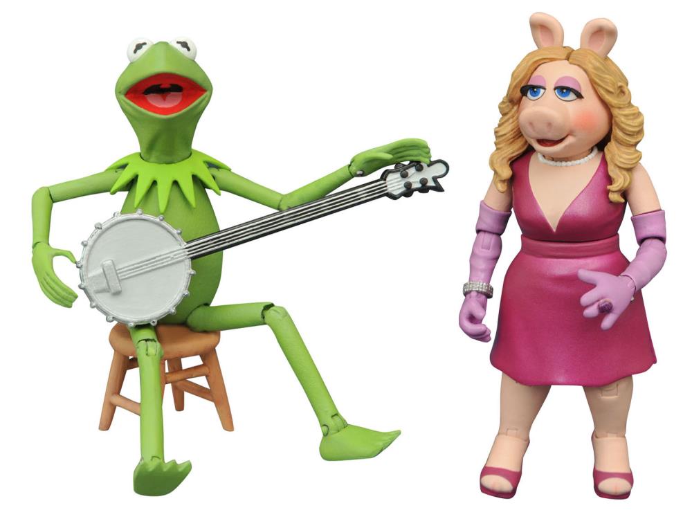 The Muppets Select Best of Series 1 Kermit and Miss Piggy Action Figures with Accessories
