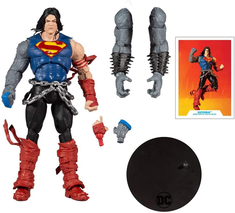 DC Build-A Wave 4 Dark Nights Death Metal Action Figure Superman (Collect to Build Darkfather)