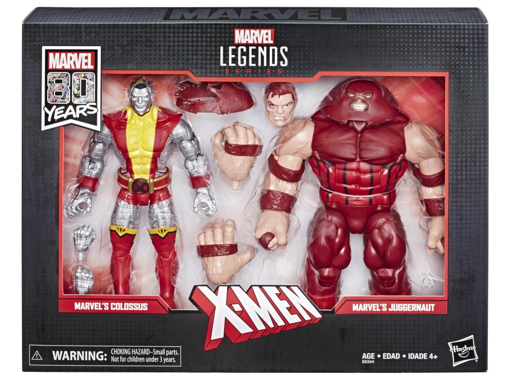 Marvel Legends 80th Anniversary Colossus and Juggernaut 6-Inch Action Figures