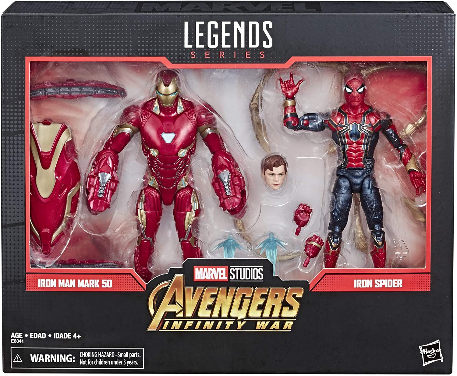 Marvel Legends Series Avengers Infinity War 6 Inch Movie Inspired Iron Man Mark 50 & Iron Spider 2-Pack Action Figures