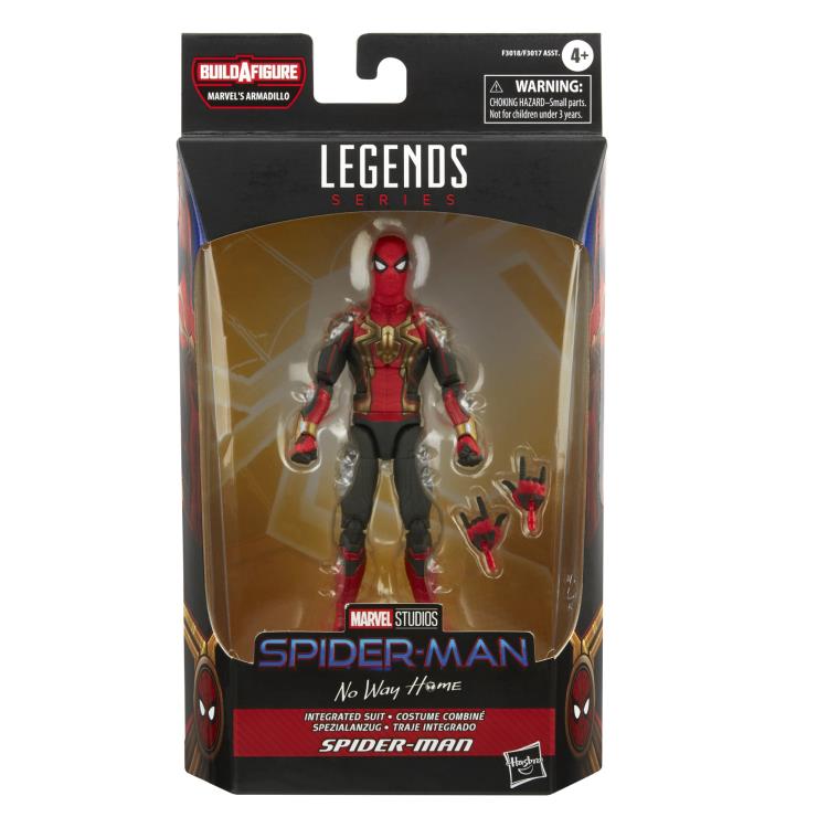 Spider-Man No Way Home Marvel Legends Integrated Suit Spider-Man (Marvel's Armadillo BAF)