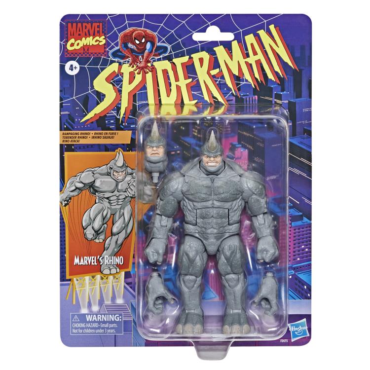 Spider-Man Marvel Legends Retro Collection 20th Anniversary Series 6 Inch Action Figure Marvel's Rhino