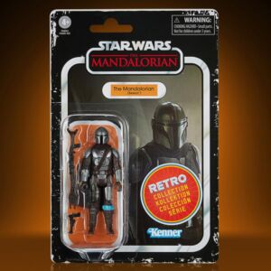 Star Wars Retro Collection 3.75 Inch Action Figure The Mandalorian (Beskar) (Creased Card Back)