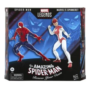The Amazing Spider-Man Marvel Legends 6-Inch Action Figures Spider-Man & Spinneret Two Pack
