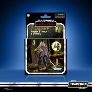 Star Wars The Vintage Collection 3.75 Inch Action Figure Ahsoka Tano & Grogu (The Mandalorian) Two-Pack Exclusive