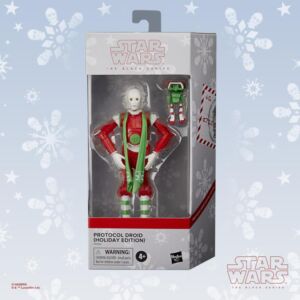Star Wars The Black Series 6 Inch Action Figure Protocol Droid (Holiday Edition)