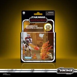 Star Wars The Vintage Collection 3.75 Inch Action Figures Incinerator Trooper & Grogu (The Mandalorian) Exclusive Two-Pack