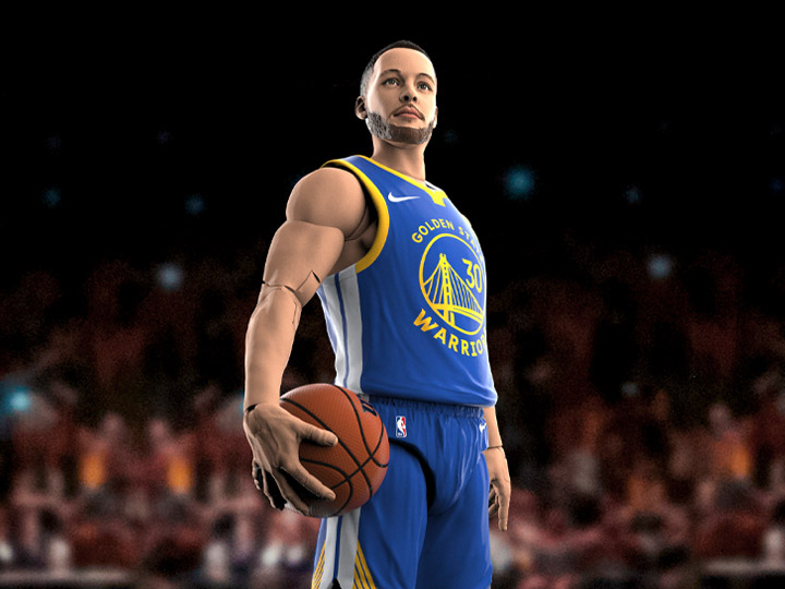 NBA x Hasbro Stephen Curry Golden State Warriors Starting Lineup