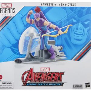 The Avengers 60th Anniversary Marvel Legends Hawkeye with Sky-Cycle Action Figure