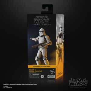 Star Wars Black Series 6 Inch Action Figure Phase II Clone Trooper (The Clone Wars)