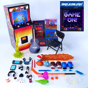 Game On! Super Action Stuff Set B - Cats with Knives 2 Action Figure Accessory Set