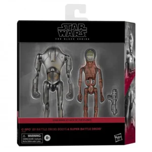 Star Wars The Black Series Attack of the Clones C3PO (B1 Battle Droid Body) & Super Battle Droid 2 Pack
