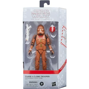 Star Wars The Black Series 6 Inch Action Figure Phase II Clone Trooper (Holiday Edition)